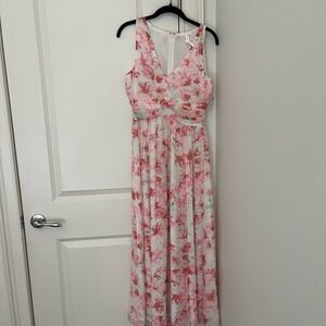 Floral Pink Maxi Dress size XS UNWORN with TAGS